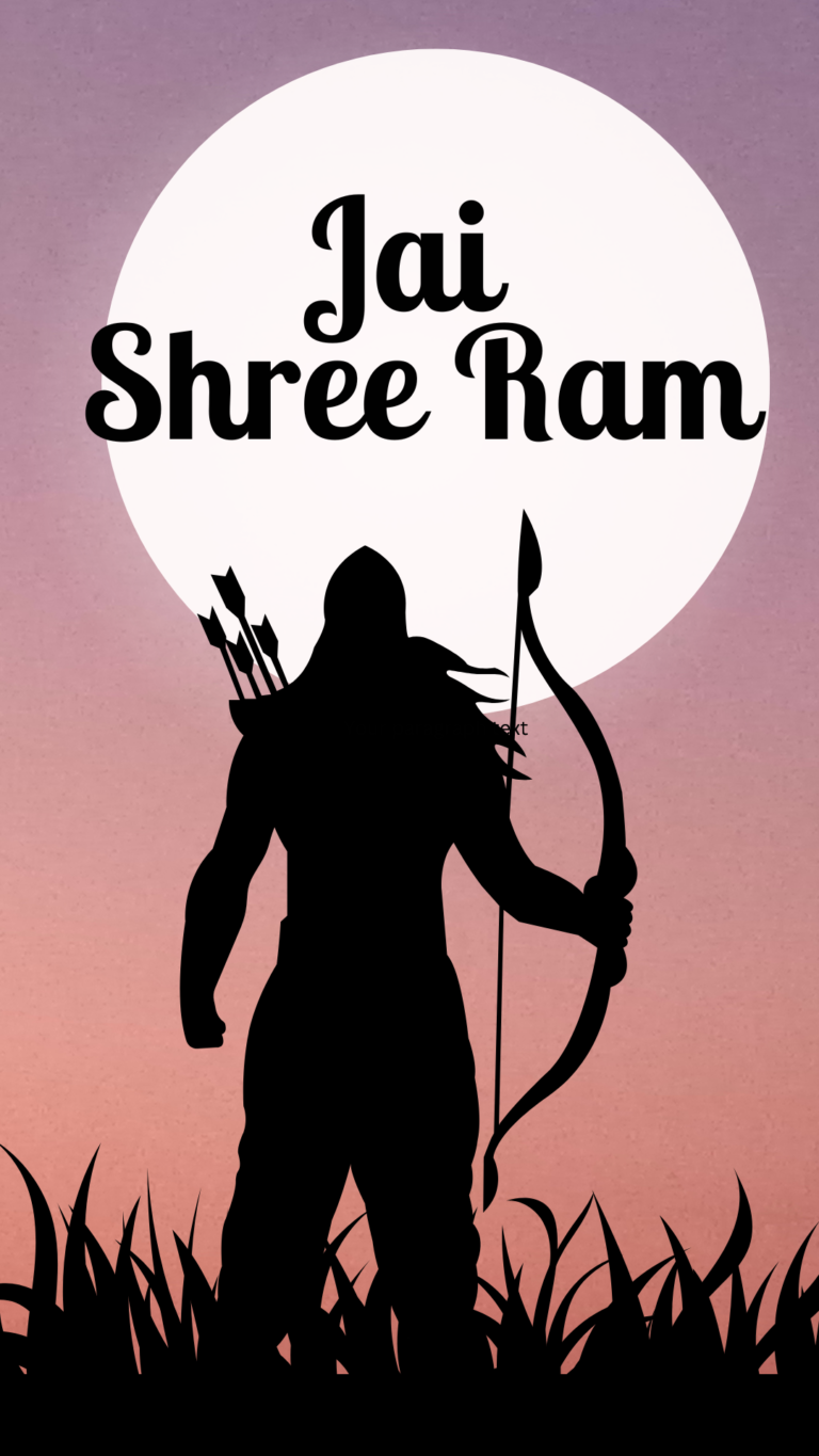 Purple and Black Simple Ram Navami Greeting Facebook Story